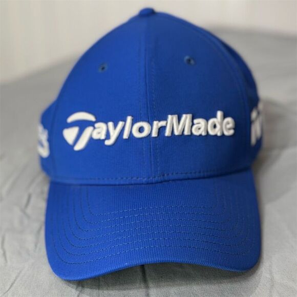 New TaylorMade Golf Hat TP5 M3 Blue Embroidered Cap Adjustable One Size Sports - Picture 1 of 7